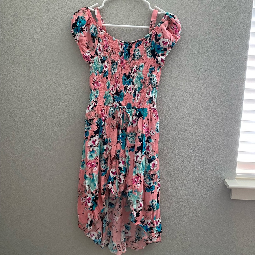 Girls High Low Romper